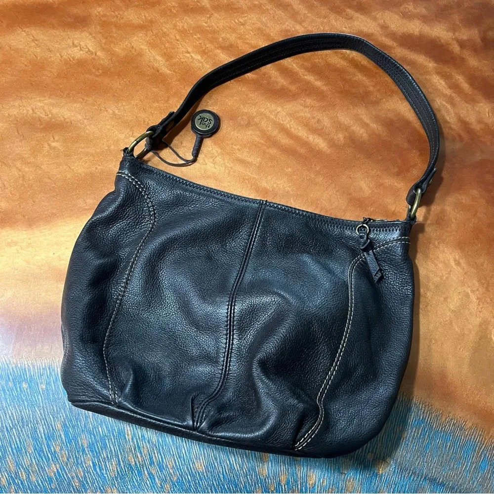 The Sak dark brown Leather Shoulder Bag